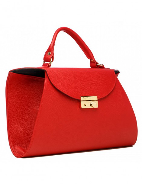 Geanta Piele Naturala Dama Red Fusion - The5thelement.ro