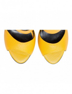 Sandale dama Titanium Yellow Piele Naturala - The5thelement.ro