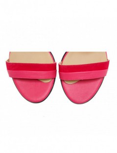 Sandale piele toc gros Dream Pink - The5thelement.ro
