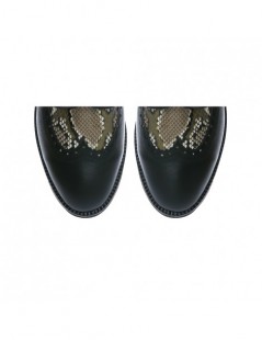 Pantofi dama Oxford Black din Piele Naturala - The5thelement.ro