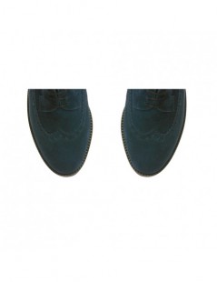 Pantofi oxford dama piele naturala Bleumarin Antilopa - The5thelement.ro