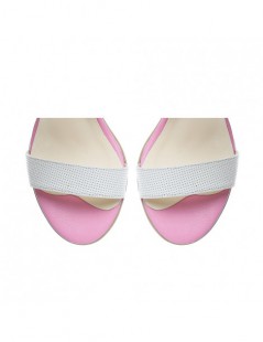 Sandale piele toc gros New Look White - The5thelement.ro