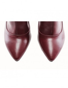 Cizme dama Marsala Piele Naturala - The5thelement.ro