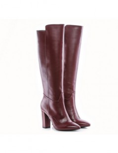 Cizme dama Piele Naturala Marsala Faye - The5thelement.ro