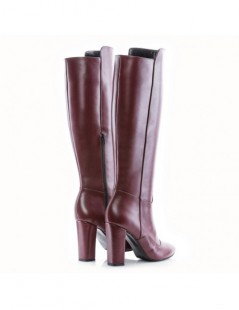 Cizme dama Piele Naturala Marsala Faye - The5thelement.ro