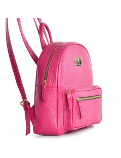 Rucsac dama Piele Naturala Fuchsia Sporty - The5thelement.ro