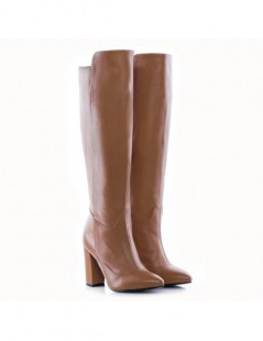 Cizme dama Piele Naturala Capuccino Faye - The5thelement.ro