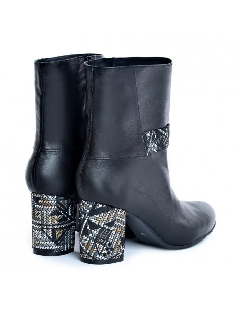 Ghete Piele Naturala Dama Flash Negru - The5thelement.ro