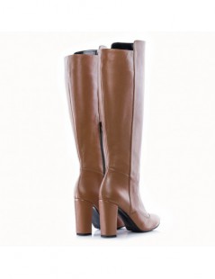 Cizme dama Piele Naturala Capuccino Faye - The5thelement.ro
