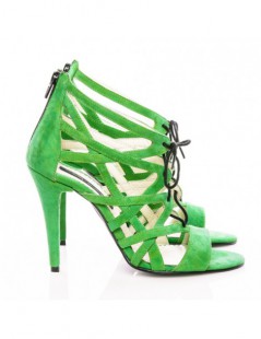 Sandale dama Cosmopolitan Light Green Piele Naturala - The5thelement.ro