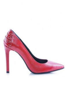 Pantofi stiletto piele naturala Red Boudoir - The5thelement.ro