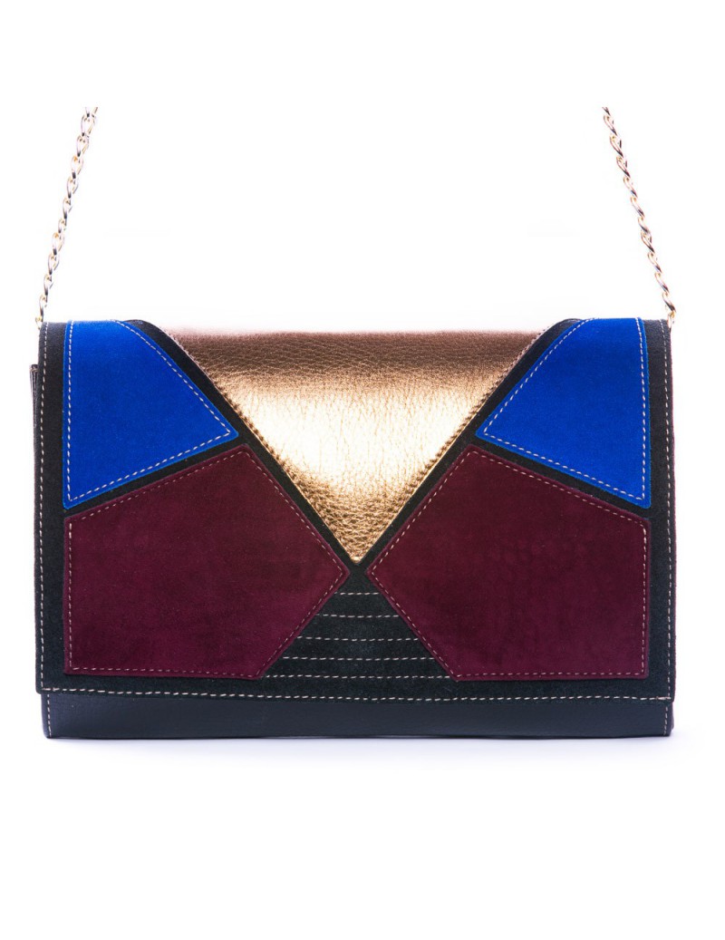 Clutch Piele Naturala Negru Inception - The5thelement.ro
