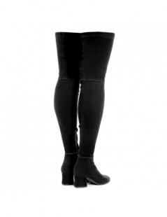 Cizme dama Stretch Over-the-Knee Black Piele Naturala - The5thelement.ro