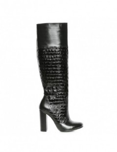Cizme dama Long Boots Croc Piele Naturala - The5thelement.ro