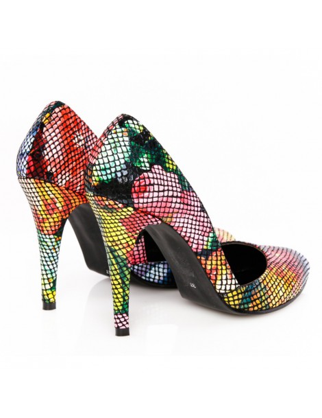 Pantofi dama stiletto Black Spring Piele Naturala - The5thelement.ro