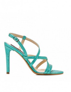 Sandale dama piele naturala Eden High Heels Turquoise - The5thelement.ro