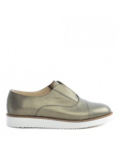 Pantofi dama Sport Green Metalic din Piele Naturala - The5thelement.ro