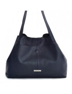 Geanta Piele Naturala Dama Blue Shopper - The5thelement.ro