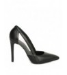 Pantofi Stiletto  Piele Naturala Negru Transparent