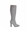Cizme Block Grey Piele Naturala