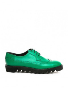 Pantofi oxford dama piele naturala Green - The5thelement.ro
