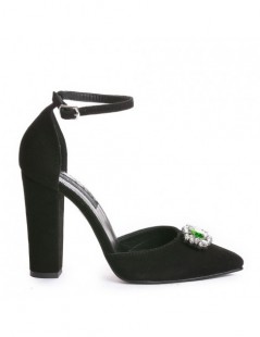 Pantofi Piele Naturala dama Negru Urban Emerald Pumps - The5thelement.ro