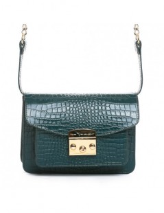 Geanta Piele Naturala Dama Urban Bag Green Croco - The5thelement.ro