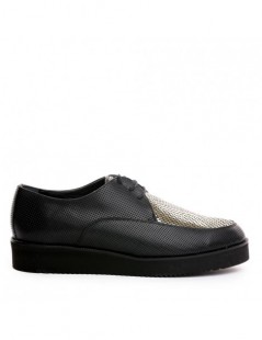 Pantofi oxford dama piele naturala Sport Negru - The5thelement.ro