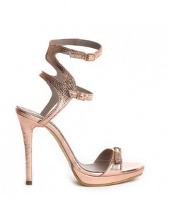 Sandale dama Auriu ROSE Sky Piele Naturala - The5thelement.ro