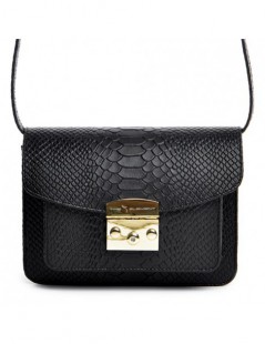 Geanta Piele Naturala Dama Urban Bag Black Snake - The5thelement.ro