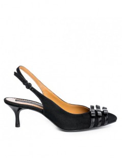 Pantofi stiletto piele naturala Negru Kate - The5thelement.ro