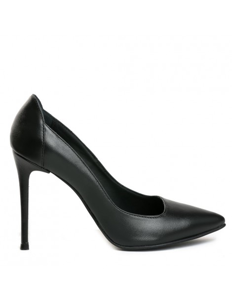 Pantofi dama Piele Naturala Negru Kim - The5thelement.ro