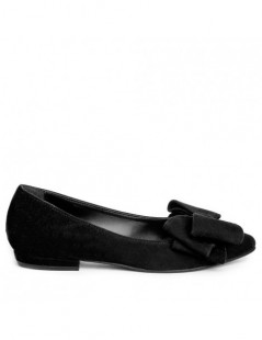 Balerini dama Piele Naturala Negru Funda - The5thelement.ro
