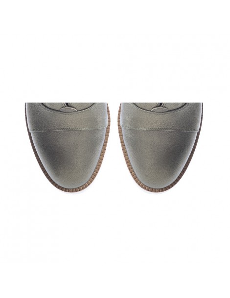 Pantofi dama Sport Green Metalic din Piele Naturala - The5thelement.ro