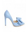 Pantofi dama Stiletto Bleu Bow Piele Naturala