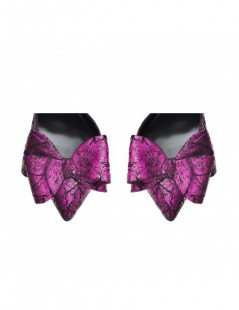 Pantofi Stiletto Piele Naturala Magenta Vintage Cut - The5thelement.ro