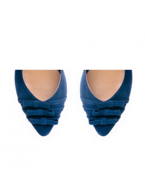 Balerini dama Piele Naturala Bleumarin Kate - The5thelement.ro