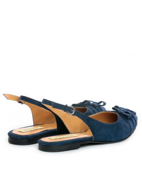 Balerini dama Piele Naturala Bleumarin Kate - The5thelement.ro