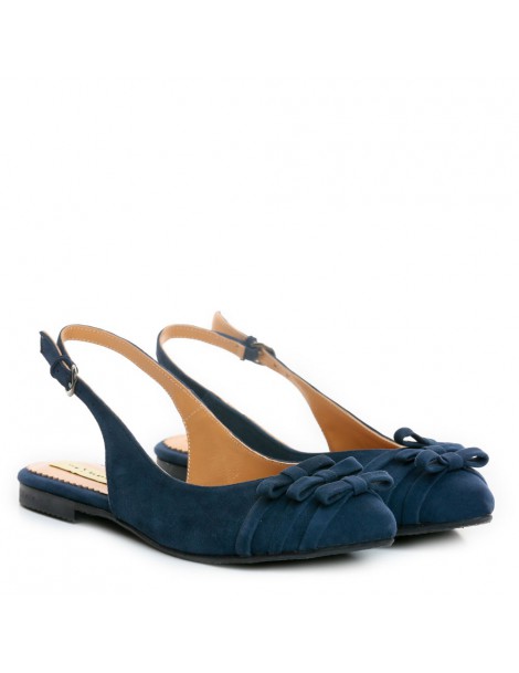 Balerini dama Piele Naturala Bleumarin Kate - The5thelement.ro