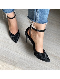 Pantofi Stiletto Piele Naturala Negru Camuflaj Rihanna - The5thelement.ro