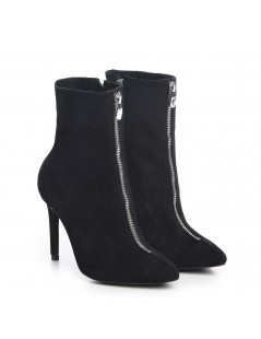 Botine Dama Piele Naturala Negru Misaki - The5thelement.ro