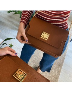 Geanta dama Piele Naturala Camel Luxury - The5thelement.ro