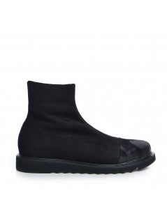 Ghete dama Piele Naturala Negru Alessia - The5thelement.ro