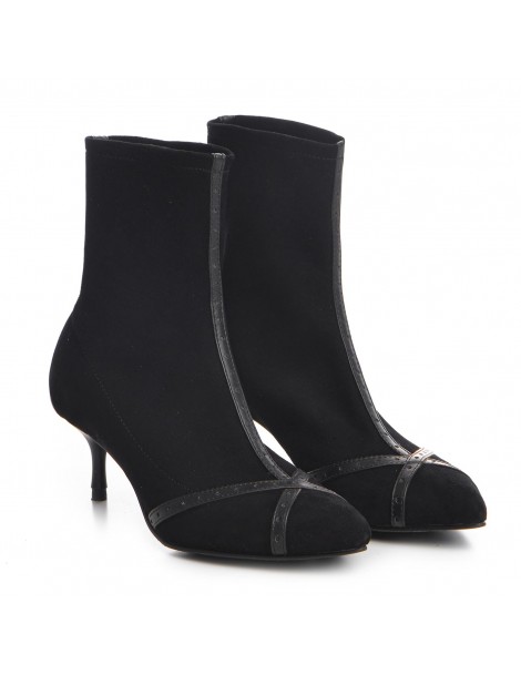Botine Dama Piele Naturala Negru Kylie - The5thelement.ro