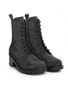 Bocanci dama Army Khaki Print Piele Naturala - The5thelement.ro