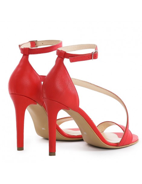Sandale dama piele naturala Evening Red - The5thelement.ro