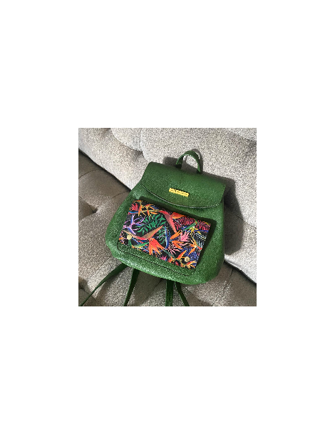 Rucsac Dama Piele Naturala Verde Kali - The5thelement.ro