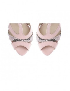 Sandale cu platforma piele naturala Rose Candy - The5thelement.ro