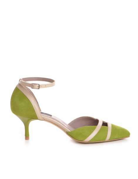 Pantofi Stiletto Piele...