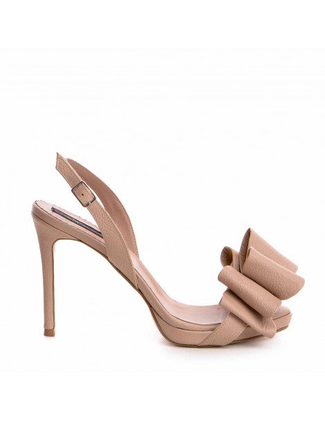 Sandale dama Nude Naked Bow...
